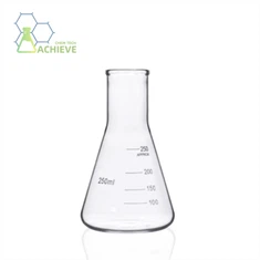Flask de Glass Erlenmeyer de vidro moído